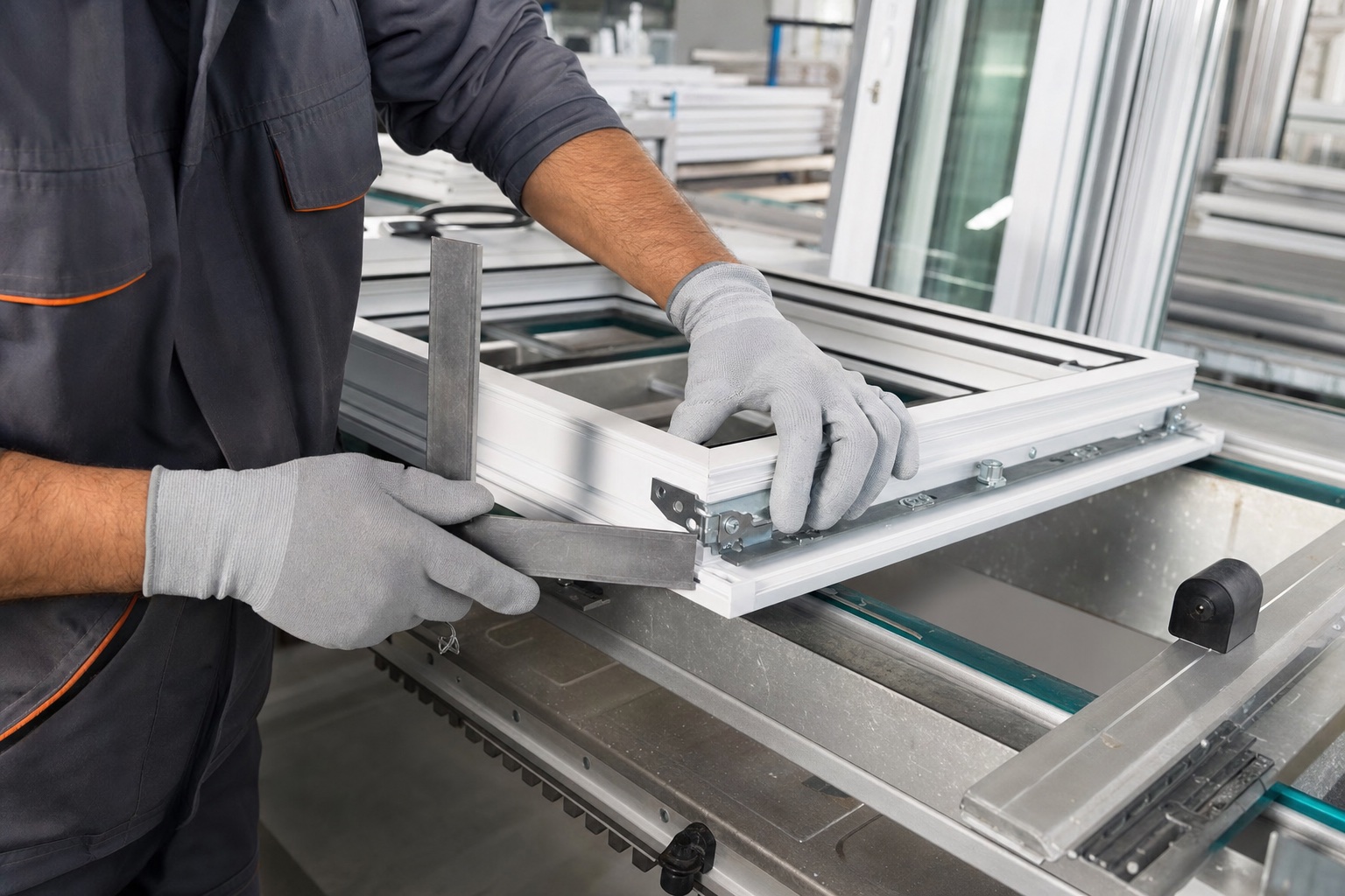 PVC kapı pencere imalatında hassas ölçüm ve kalite kontrol
